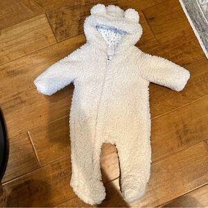 Zara Newborn Fleece Teddy Romper